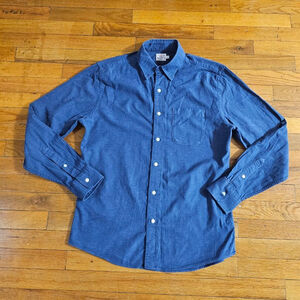 Faherty Blue Casual Button Down Shirt Men's Size M